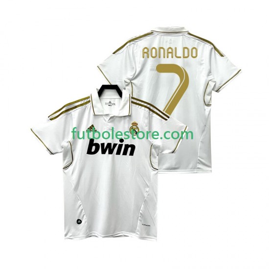 Primera Equipación del Real Madrid Cristiano Ronaldo 7 Retro 2011 2012 Manga Corta para Hombre Primera Equipación del Real Madrid Cristiano Ronaldo 7 Retro 2011 2012 Manga Corta para Hombre