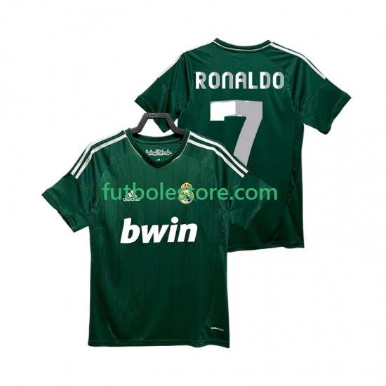 Tercera Equipación del Real Madrid Cristiano Ronaldo 7 Retro 2012 2013 Manga Corta para Hombre Tercera Equipación del Real Madrid Cristiano Ronaldo 7 Retro 2012 2013 Manga Corta para Hombre