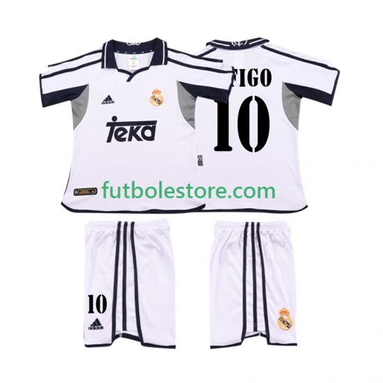 Primera Equipación del Real Madrid FIGO 10 Retro 2001 2002 Manga Corta para Niño (Camiseta y pantalón) Primera Equipación del Real Madrid FIGO 10 Retro 2001 2002 Manga Corta para Niño (Camiseta y pantalón)