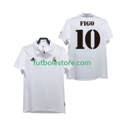 Primera Equipación del Real Madrid FIGO 10 Retro 2002 2003 Manga Corta para Hombre