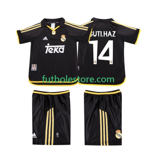 Segunda Equipación del Real Madrid GUTI.HAZ 14 Retro 1999 2001 Manga Corta para Niño (Camiseta y pantalón) Segunda Equipación del Real Madrid GUTI.HAZ 14 Retro 1999 2001 Manga Corta para Niño (Camiseta y pantalón)