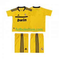 Primera Equipación del Real Madrid Portero Retro 2011 2012 Manga Corta para Niño (Camiseta y pantalón)