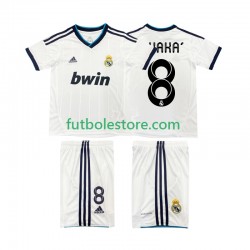 Primera Equipación del Real Madrid KAKA 8 Retro 2012 2013 Manga Corta para Niño (Camiseta y pantalón)