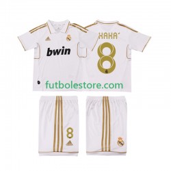 Primera Equipación del Real Madrid KAKA 8 Retro 2011 2012 Manga Corta para Niño (Camiseta y pantalón)