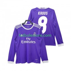 Segunda Equipación del Real Madrid KROOS 8 Retro 2016 2017 ML para Hombre