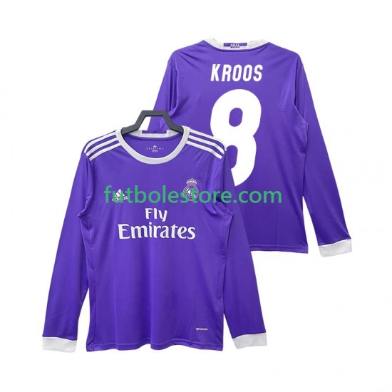 Segunda Equipación del Real Madrid KROOS 8 Retro 2016 2017 ML para Hombre Segunda Equipación del Real Madrid KROOS 8 Retro 2016 2017 ML para Hombre