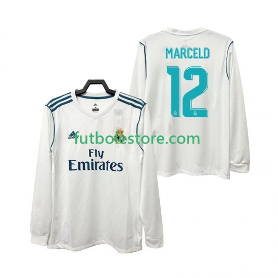 Primera Equipación del Real Madrid MARCELD 12 Retro 2017 2018 ML para Hombre Primera Equipación del Real Madrid MARCELD 12 Retro 2017 2018 ML para Hombre