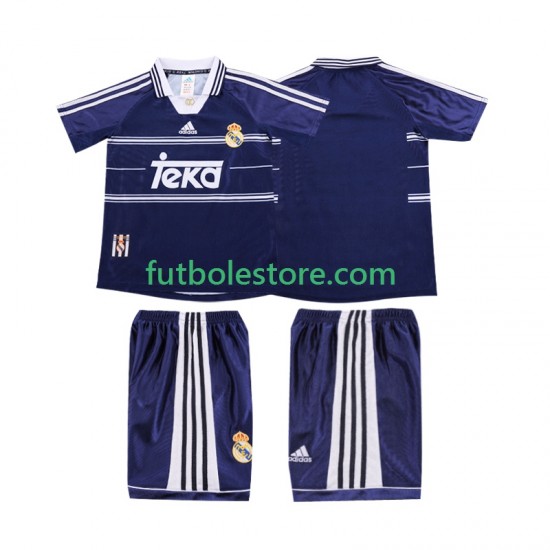 Segunda Equipación del Real Madrid Retro 1998 1999 Manga Corta para Niño (Camiseta y pantalón) Segunda Equipación del Real Madrid Retro 1998 1999 Manga Corta para Niño (Camiseta y pantalón)