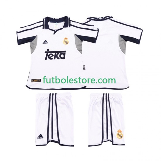 Primera Equipación del Real Madrid Retro 2001 2002 Manga Corta para Niño (Camiseta y pantalón) Primera Equipación del Real Madrid Retro 2001 2002 Manga Corta para Niño (Camiseta y pantalón)
