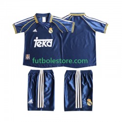 Tercera Equipación del Real Madrid Retro 1998 1999 Manga Corta para Niño (Camiseta y pantalón)