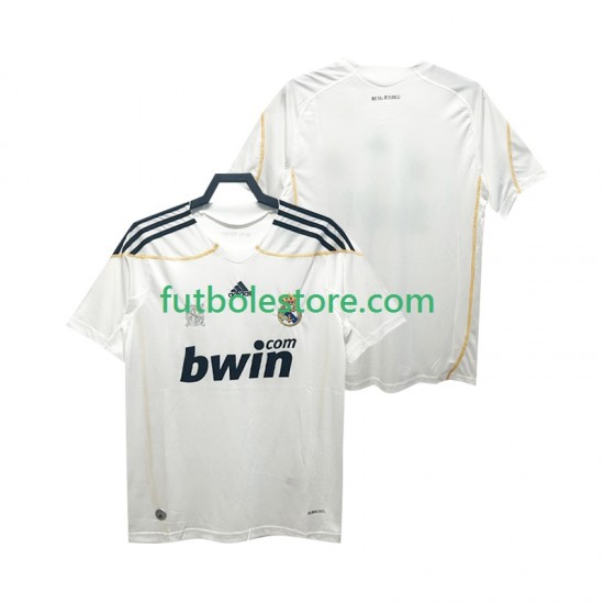 Primera Equipación del Real Madrid Retro 2009 2010 Manga Corta para Hombre Primera Equipación del Real Madrid Retro 2009 2010 Manga Corta para Hombre