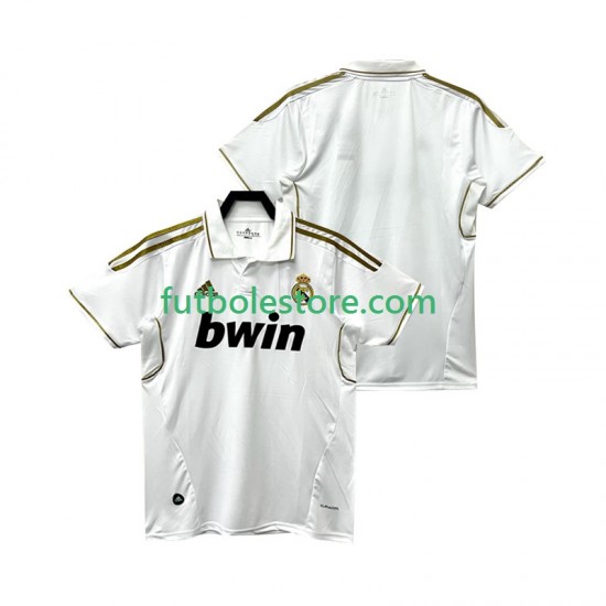 Primera Equipación del Real Madrid Retro 2011 2012 Manga Corta para Hombre Primera Equipación del Real Madrid Retro 2011 2012 Manga Corta para Hombre