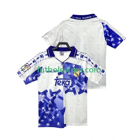 Tercera Equipación del Real Madrid Retro 1996 1997 Manga Corta para Hombre Tercera Equipación del Real Madrid Retro 1996 1997 Manga Corta para Hombre