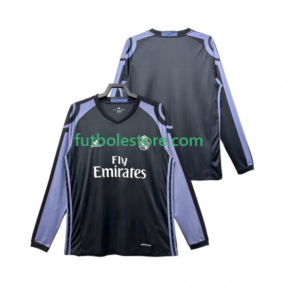 Tercera Equipación del Real Madrid Retro 2016 2017 ML para Hombre Tercera Equipación del Real Madrid Retro 2016 2017 ML para Hombre