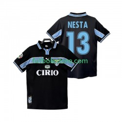 Segunda Equipación del SS Lazio NESTA 13 Retro 1998 1999 Manga Corta para Hombre