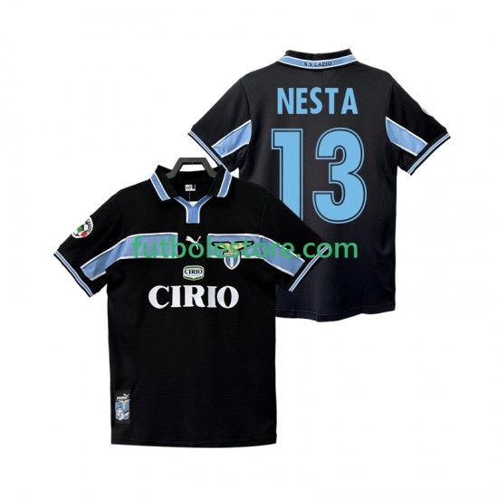 Segunda Equipación del SS Lazio NESTA 13 Retro 1998 1999 Manga Corta para Hombre Segunda Equipación del SS Lazio NESTA 13 Retro 1998 1999 Manga Corta para Hombre