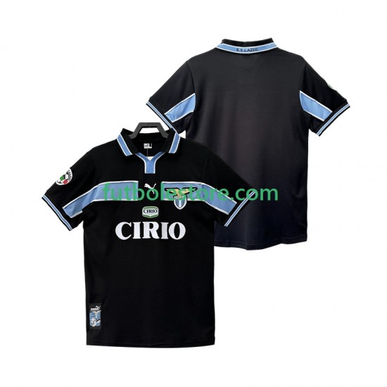 Segunda Equipación del SS Lazio Retro 1998 1999 Manga Corta para Hombre