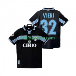 Segunda Equipación del SS Lazio VIERI 32 Retro 1998 1999 Manga Corta para Hombre