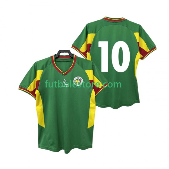 Segunda Equipación del Senegal 10 Retro 2002 Manga Corta para Hombre Segunda Equipación del Senegal 10 Retro 2002 Manga Corta para Hombre