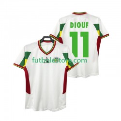 Primera Equipación del Senegal DIOUF 11 Retro 2002 Manga Corta para Hombre