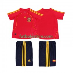 Primera Equipación del España Retro 2008 Manga Corta para Niño (Camiseta y pantalón)