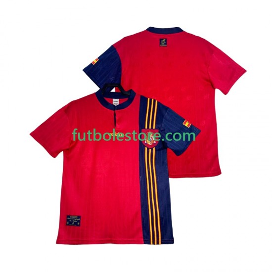 Primera Equipación del España Retro 1996 Manga Corta para Hombre Primera Equipación del España Retro 1996 Manga Corta para Hombre