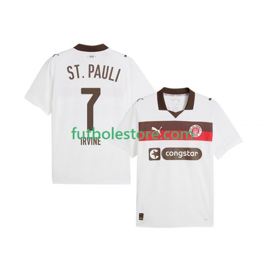 Segunda Equipación del St. Pauli Jackson Irvine 7 2025-2026 Manga Corta para Hombre Segunda Equipación del St. Pauli Jackson Irvine 7 2025-2026 Manga Corta para Hombre