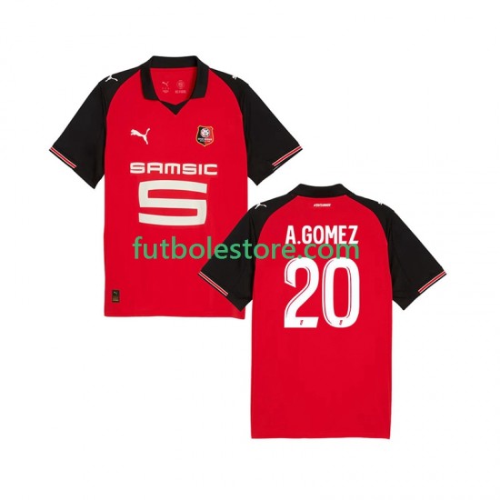 Primera Equipación del Stade Rennais Andres Gomez 20 2025-2026 Manga Corta para Hombre Primera Equipación del Stade Rennais Andres Gomez 20 2025-2026 Manga Corta para Hombre