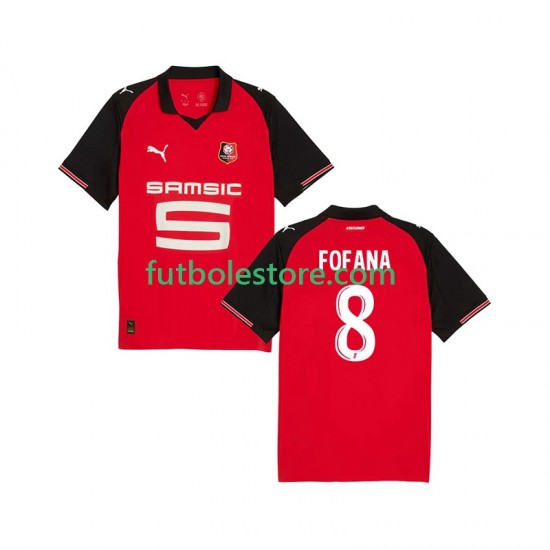 Primera Equipación del Stade Rennais Seko Fofana 8 2025-2026 Manga Corta para Hombre Primera Equipación del Stade Rennais Seko Fofana 8 2025-2026 Manga Corta para Hombre