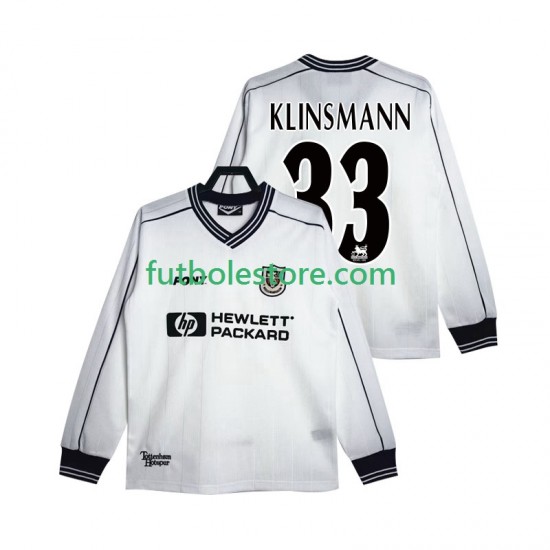 Primera Equipación del Tottenham Hotspur KLINSMANN 33 Retro 1997 1999 ML para Hombre