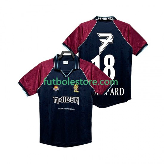 Primera Equipación del West Ham United LAMPARD 18 Retro Iron Maiden 1999 Manga Corta para Hombre Primera Equipación del West Ham United LAMPARD 18 Retro Iron Maiden 1999 Manga Corta para Hombre