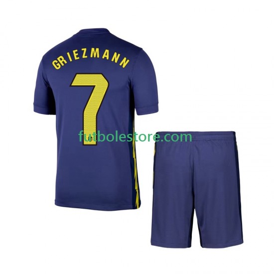 Segunda Equipación del Atlético Madrid Antoine Griezmann 7 2025-2026 Manga Corta para Niño (Camiseta y pantalón)