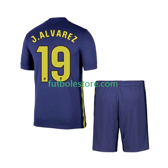 Segunda Equipación del Atlético Madrid Julian Alvarez 19 2025-2026 Manga Corta para Niño (Camiseta y pantalón)