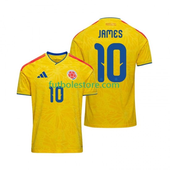 Primera Equipación del Colombia James Rodriguez 10 World Cup 2026 Manga Corta para Hombre