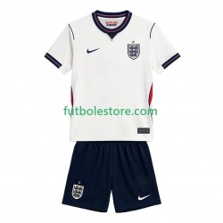 Primera Equipación del Inglaterra World Cup 2026 Manga Corta para Niño (Camiseta y pantalón)