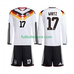 Primera Equipación del Alemania Florian Wirtz 17 World Cup 2026 ML para Niño (Camiseta y pantalón)