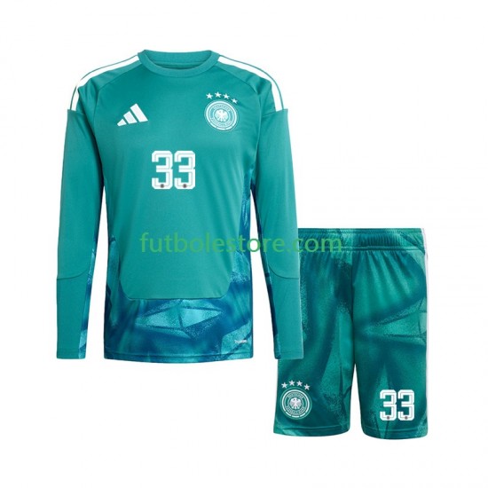 Primera Equipación del Alemania Portero Alexander Nubel 33 World Cup 2026 ML para Niño (Camiseta y pantalón)