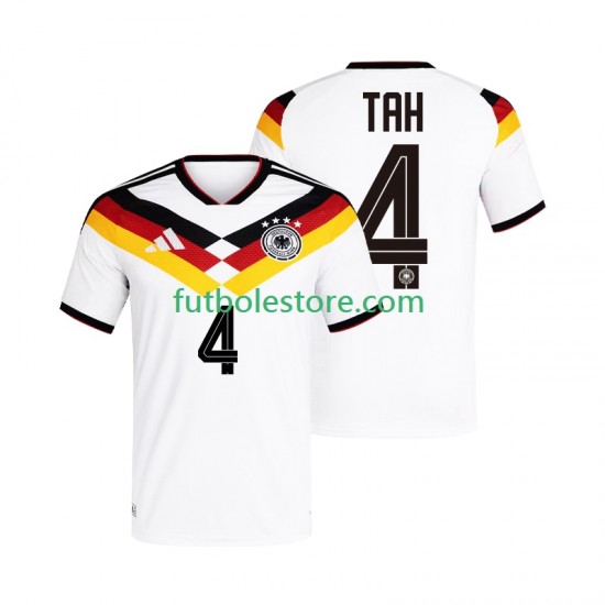 Primera Equipación del Alemania Jonathan Tah 4 World Cup 2026 Manga Corta para Hombre