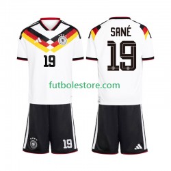 Primera Equipación del Alemania Leroy Sane 19 World Cup 2026 Manga Corta para Niño (Camiseta y pantalón)