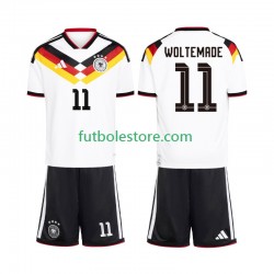 Primera Equipación del Alemania Woltemade 11 World Cup 2026 Manga Corta para Niño (Camiseta y pantalón)