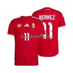 Primera Equipación del Hungría Kerkez 11 World Cup 2026 Manga Corta para Hombre