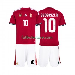 Primera Equipación del Hungría Szoboszlai 10 World Cup 2026 Manga Corta para Niño (Camiseta y pantalón)