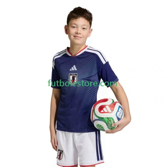 Primera Equipación del Japón World Cup 2026 Manga Corta para Niño (Camiseta y pantalón)