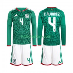 Primera Equipación del México Edson Alvarez 4 World Cup 2026 ML para Niño (Camiseta y pantalón)