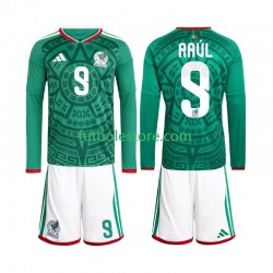 Primera Equipación del México Raul Jimenez 9 World Cup 2026 ML para Niño (Camiseta y pantalón)