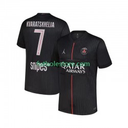 Cuarta Equipación del Paris Saint-Germain Khvicha Kvaratskhelia 7 2025-2026 Manga Corta para Hombre