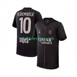 Cuarta Equipación del Paris Saint-Germain Ousmane Dembele 10 2025-2026 Manga Corta para Hombre