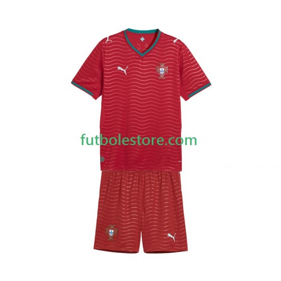 Primera Equipación del Portugal World Cup 2026 Manga Corta para Niño (Camiseta y pantalón)