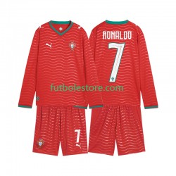 Primera Equipación del Portugal Cristiano Ronaldo 7 World Cup 2026 ML para Niño (Camiseta y pantalón)