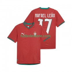 Primera Equipación del Portugal Rafael Leao 17 World Cup 2026 Manga Corta para Hombre